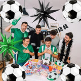 Biapian Soccer Balloons, 6 Pcs 22 Inch Soccer Ball Balloons, Big