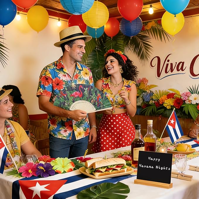 Aneco 6 Set 32 Pcs Cuban Theme Party Supplies Fun Tropical Havana