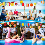 18 Pcs Summer Beach Theme Party Decorations Beach Ball Paper