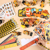 192Pcs Construction Party Favors Excavator Tractor Theme School