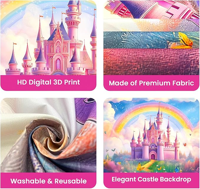 Princess Birthday Party Decorations Princess Backdrop for Girls