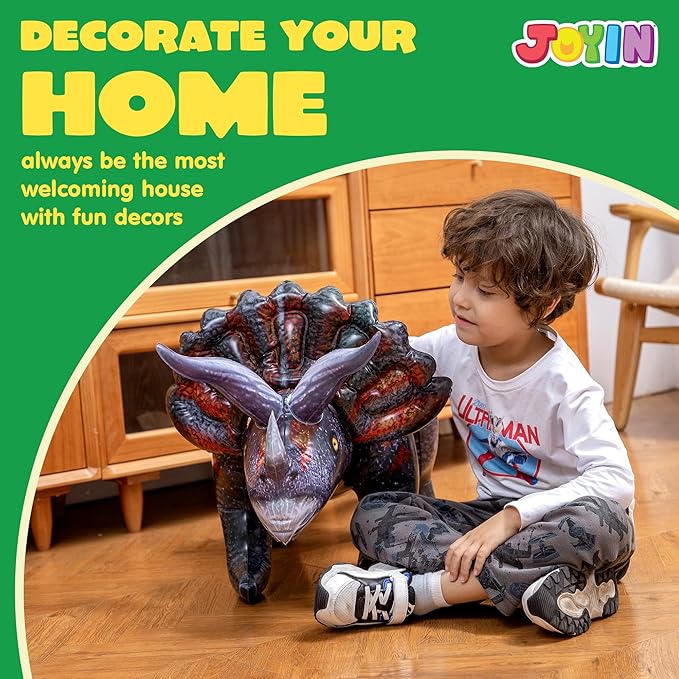 43 Triceratops Inflatable Dinosaur Toy for Party Decorations