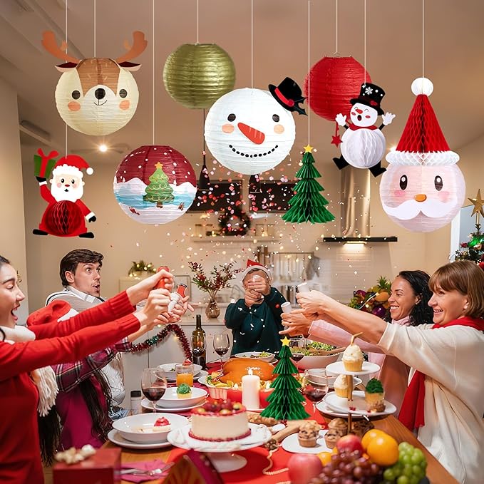 Christmas Paper Lanterns Hanging Classroom Christmas Decorations
