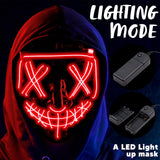 JOYIN Halloween Led Mask, Light Up Mask and Gloves for Cosplay Costume