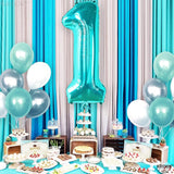 KatchOn, Giant Blue Teal Number 1 Balloon Number - 40 Inch | Mylar