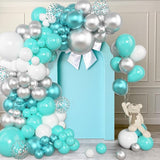 Amandir 153 Pcs Teal Balloons Arch Garland Kit, Different Sizes 18 12
