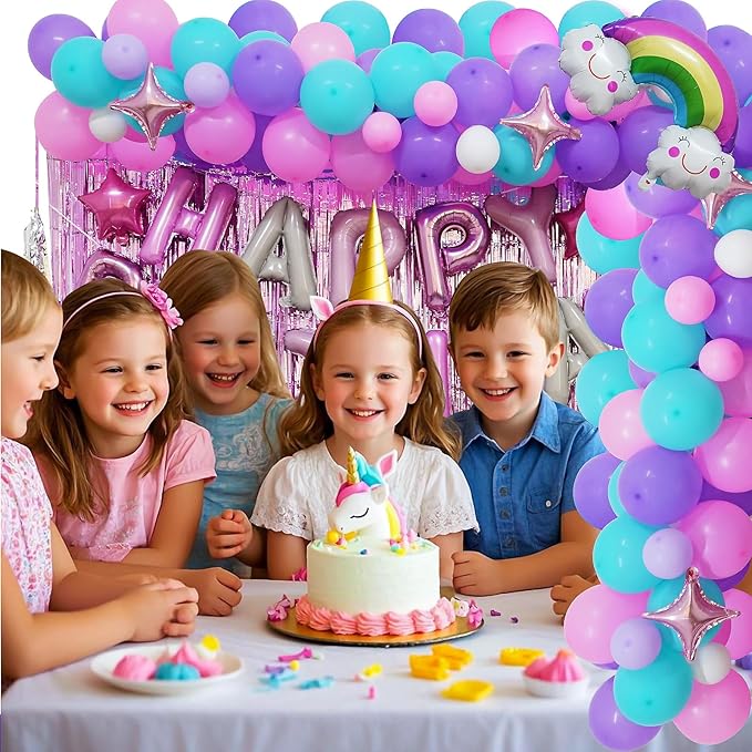 Unicorn Theme Birthday Party Decorations Supplies Rainbow Unicorn