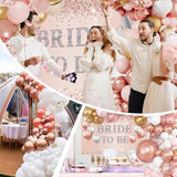 121 Pcs Bachelorette Party Decorations Kit Rose Gold Bridal Shower