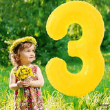 KatchOn, Big, Yellow 3 Balloon Number - 40 Inch | Yellow Three