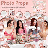 274 Pcs Rose Gold Bridal Shower Decorations Bachelorette Party