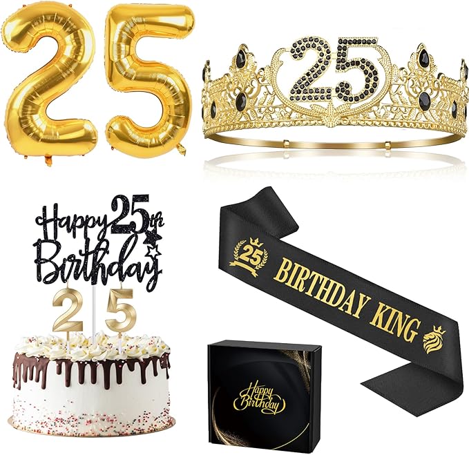 25th Birthday Gifts for Men 25th Birthday Decorations for Men Party