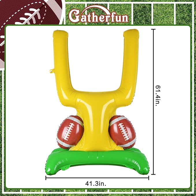 Football Party Supplies Kit Goal Post Balloon Set for Football
