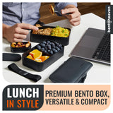 Bentoheaven Premium Bento Box Adult Lunch Box with Compartments for