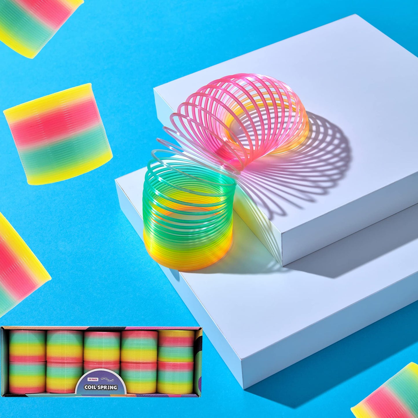 The Dreidel Company Plastic Coil Spring, Glow-in-The-Dark Magic