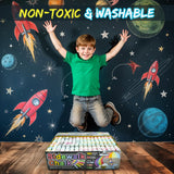 160 PCS Sidewalk Chalk for Kids - 14 Colors, 10 Glitter, 10 Neon