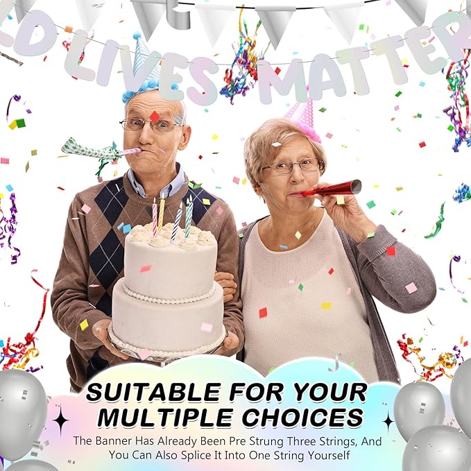 Fulmoon Pre Strung Banner 6.56 ft Funny Birthday Retirement Party #7