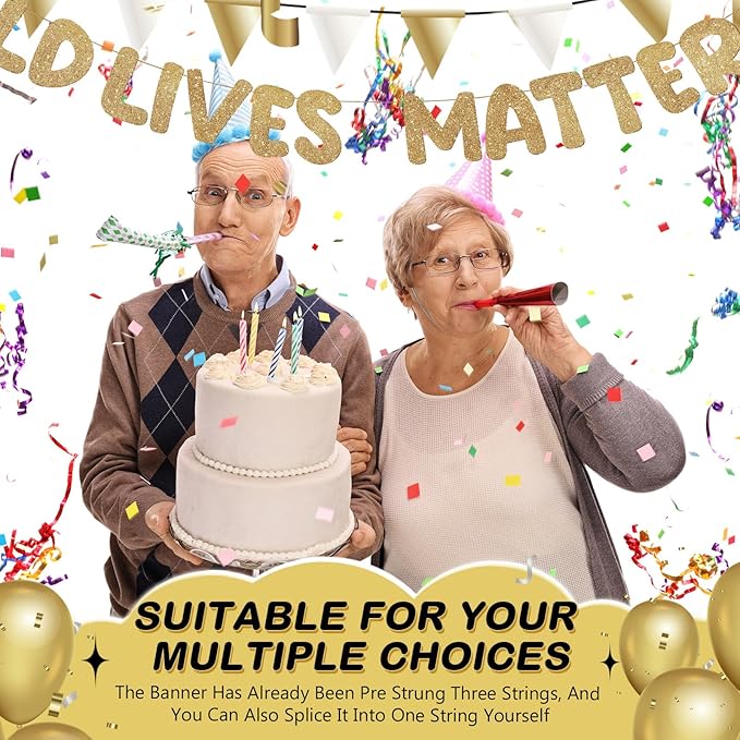 Fulmoon Pre Strung Banner 6.56 ft Funny Birthday Retirement Party #4