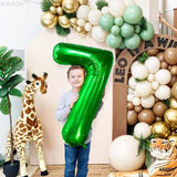 KatchOn, Giant Dark Green Number 7 Balloon - 40 Inch | 7th Birthday