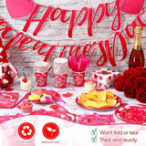 166 Pcs Happy Valentine's Day Party Supplies Valentine's Day