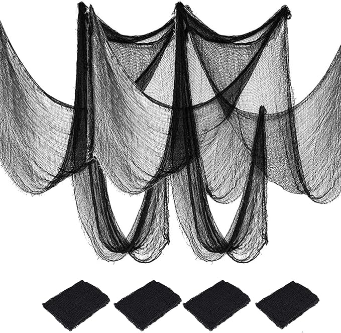 4 Pack Halloween Creepy Cloths Scary Spooky Cloth Creepy Gauze 30