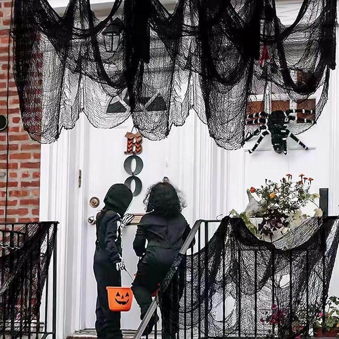 400 x 39 inch Large Size Creepy Cloth Black Halloween Scary Spooky