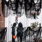 400 x 39 inch Large Size Creepy Cloth Black Halloween Scary Spooky