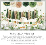 AOBKIAT Sage Green Wedding Party Decorations,28 PCS Tissue Paper Pom