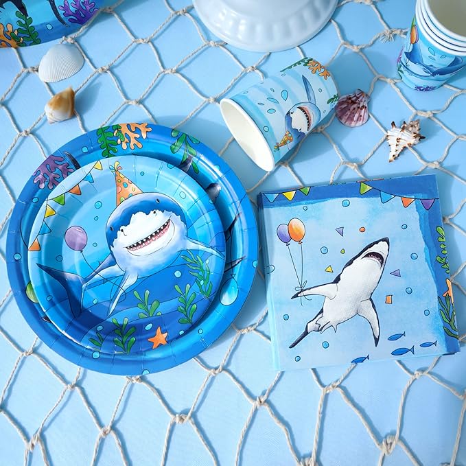 Shark Birthday Party Decorations 64PCS Under The Sea Birthday