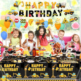 173 Pcs Construction Birthday Party Supplies Serves 24 Include