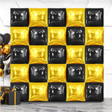 XtraLarge Black and Gold Balloon Wall Backdrop 22 Inch Pack of 25