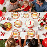 96Pcs Hot Dog Party Supplies 1st Birthday Plates and Napkins Fast