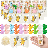 Yookeer 20 Sets Funny Resin Duck Gag Gift Bulk Colorful Resin Finger