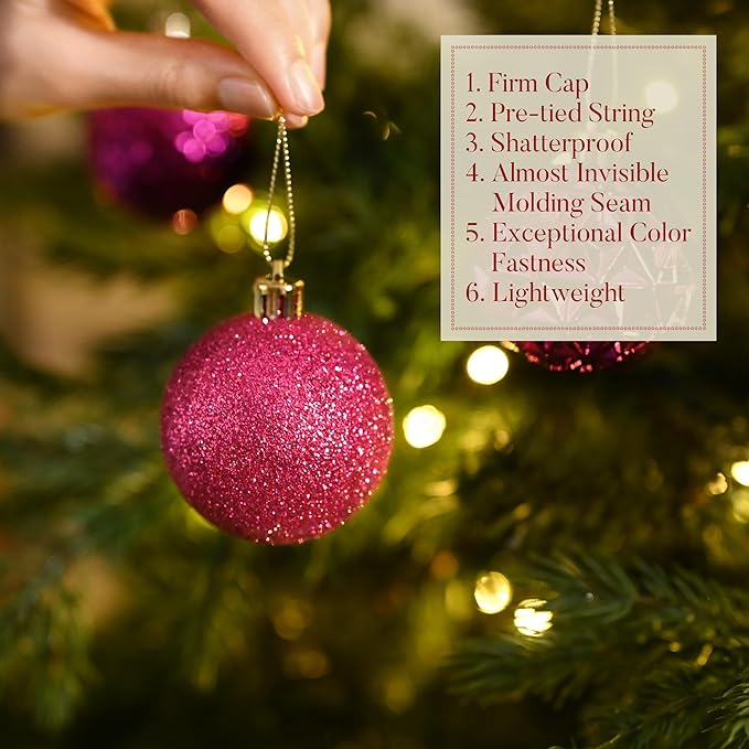 Valery Madelyn Christmas Tree Decorations Ornament Set, 50ct 2.36 #5