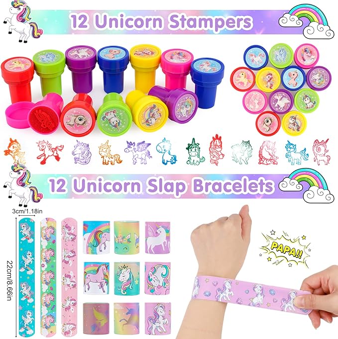 Unicorn Party Favors 134 Pcs Unicorn Birthday Party Decorations