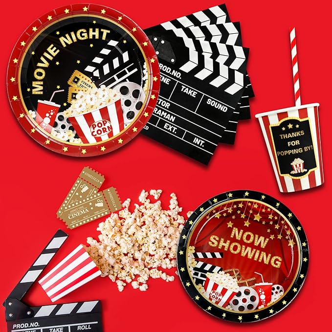 Movie Night Party Supplies Decorations Movie Theme Birthday Paper