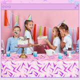 Gilprop 4 Pcs Kpop Pink Lightning Crack Birthday Party Tablecloth