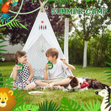 Eaasty 12 Set Jungle Safari Party Supplies Kids Canteens with Strap