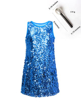Sinkawa Jackets Girls Sequin Dress Sparkly Sleeveless Costume Prom