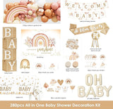 Boho Baby Shower Decorations, Boho Rainbow Baby Shower Party