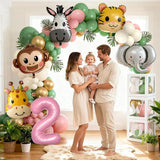Two Wild Birthday Decorations Jungle Theme 2nd Birthday Decorations