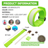 KIRALUMI 8 PCS LED Glow Bracelets, Light Up Wristbands - Halloween