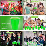 120 Pcs Green Plastic Cups st. patrick's day plastic Disposable cups
