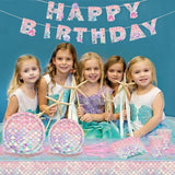 122 Pcs Mermaid Birthday Party Decorations Supplies Includes Plates