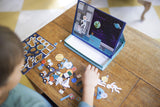 Petit Collage Outer Space Play Scene Mix and Match Magnetic Pieces,
