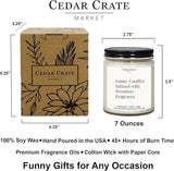 Cedar Crate Market Humorous Retirement Gift Candle Smells Like Not