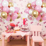 Funhot Pink Gold Balloons 12 Inch Latex Balloons for Birthday Wedding