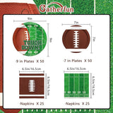 Football Party Supplies Kit Serve 50 Includes Touchdown Dinner