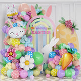 Pastel Easter Bunny Balloon Arch Kit 149Pcs Pastel Rainbow Balloon