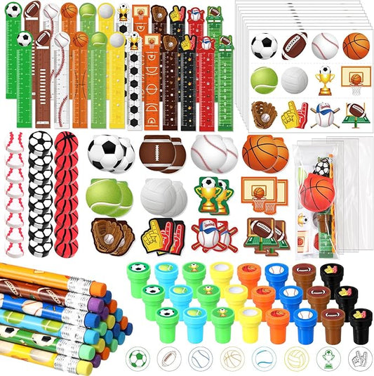 168 Pcs Sports Party Favors Sports Theme Party Supplies Football