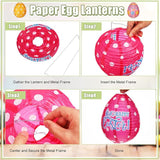12 Pcs Easter Party Hanging Paper Lanterns Easter Eggs Bunny Chick